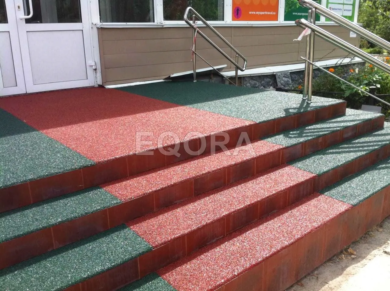 Резиновое покрытие на травмоопасные участки из резиновой крошки в Бердюжье